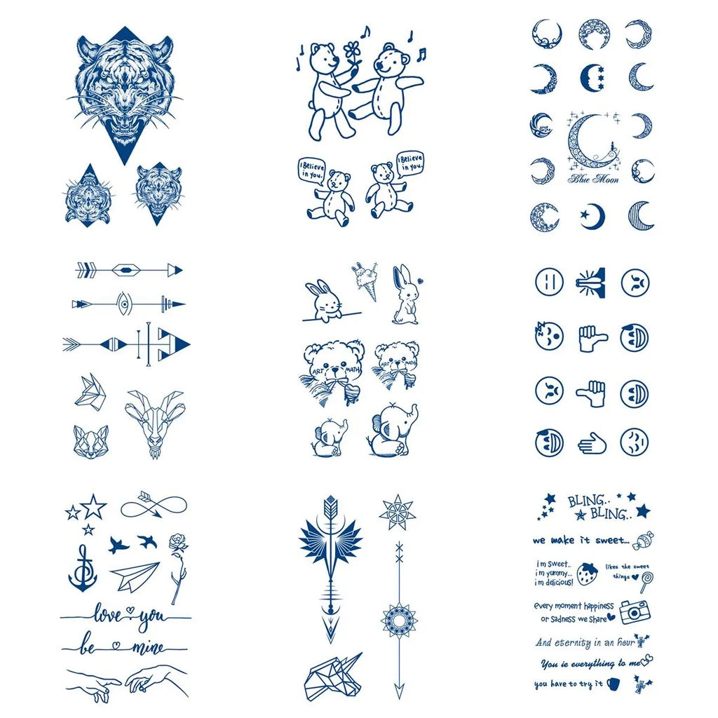 【MEET Magic Tattoo】 10cm x 15cm  Lasts To 15 Days Magic Tattoo Waterproof Temporary Tattoo Sticker