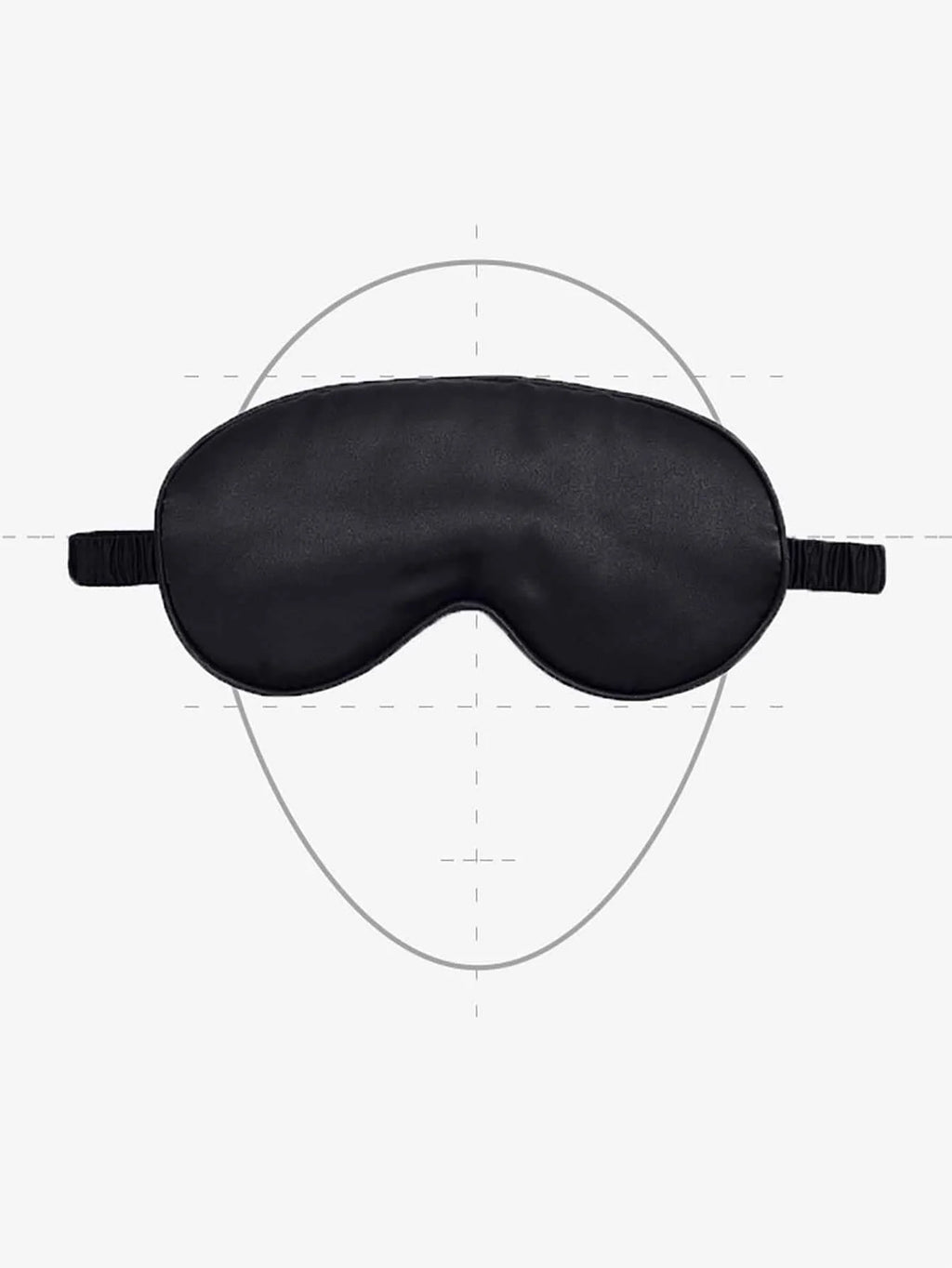 1pc-Double Sided Imitation Silk Unisex Eye Mask, Light Blocking, Non Eye Pressure, Sleep Elasticity, Travel, Lunch Break, Sleep