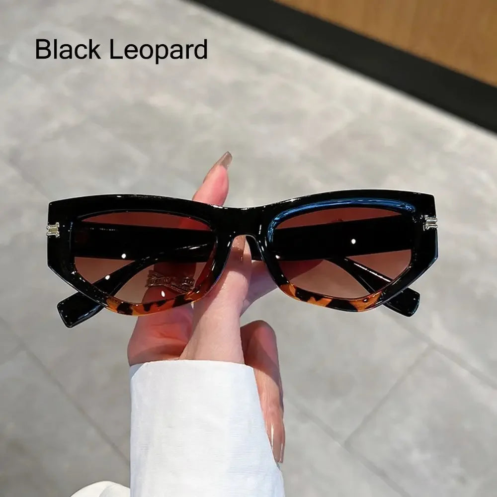 KAMMPT Vintage Cat Eye Sunglasses Men Women New in Fashion Irregular Gradient Eyewear Shades Luxury Brand Designer Sun Glasses