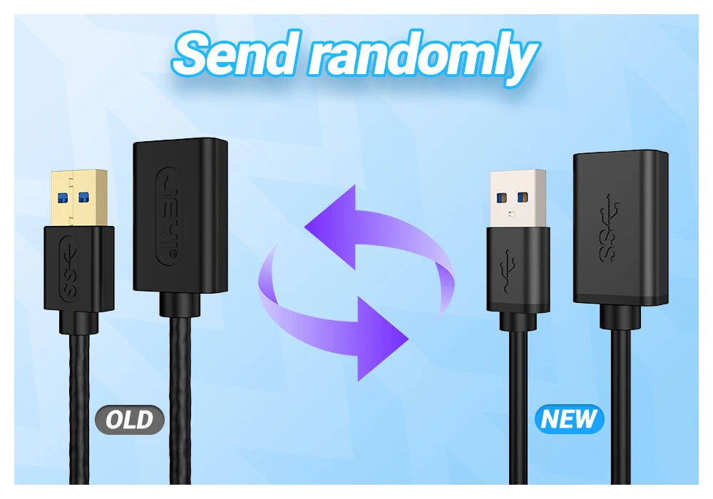 JEYI USB 3.0 GEN1 Extension Cable (Male to Female)-5Gbps High-Speed Data Transfer for Keyboard/Mouse/Flash Drive