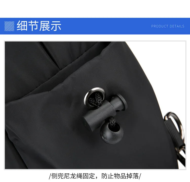 Men's Chest Bag Large Canvas Fashion Male Crossbody Bags Oxford Cloth Designer Man Student Shoulder Sling Casual Sports Phone