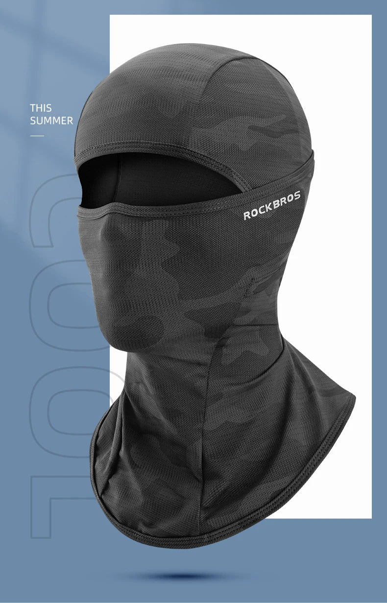 ROCKBROS Spring Summer Cycling Mask UV Sun Protection Mask Bike Balaclava Hat Bicycle Scarf Breathable Sport Motorcycle Masks