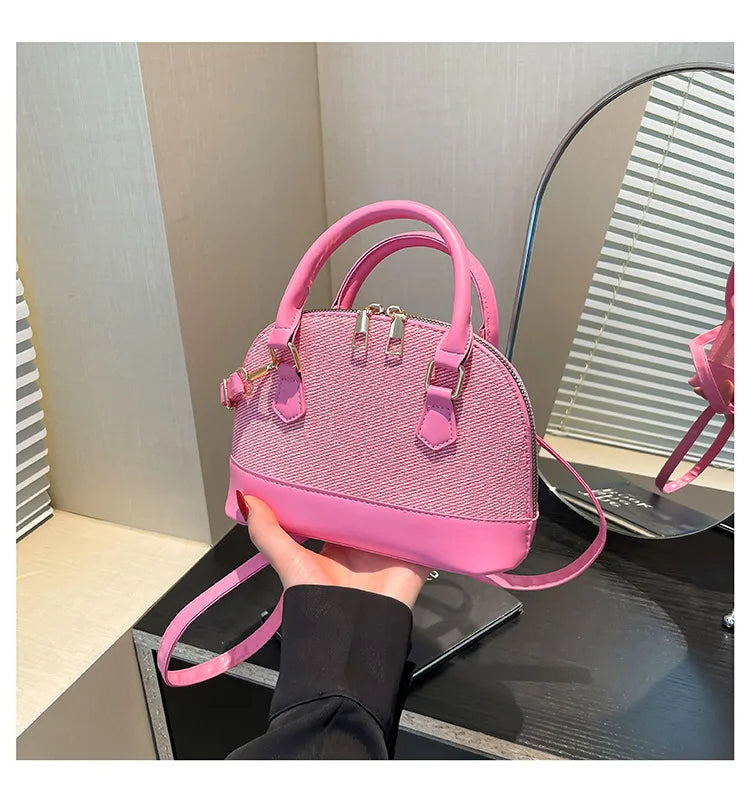 Women Shell Crossbody Bag New Trendy Retro Shoulder Handbag Simple Stylish Casual Commuter Purse Lady Bolsa Feminina Сумка