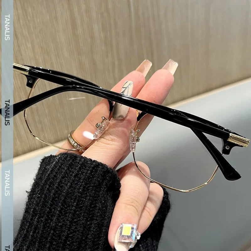 Half Frame Myopia Glasses Fashion Shortsighted Eyeglasses Men Women Optical Goggles Diopter -1.0 To -6.0 Computers Glasses