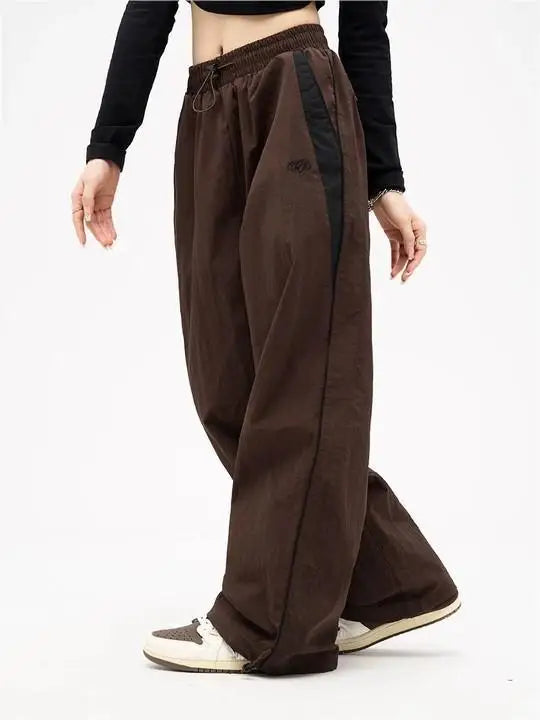 Y2K Pants Women  Vintage Street Distressed Wash  Women Clothing Casual Wide Leg High WaistedWoman Pants