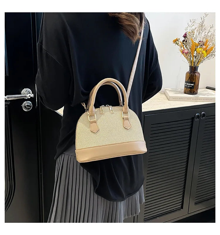 Women Shell Crossbody Bag New Trendy Retro Shoulder Handbag Simple Stylish Casual Commuter Purse Lady Bolsa Feminina Сумка