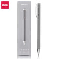 DELI Premium Metallic Signature Pens 0.5mm Gold Silver Gel Ink Smooth Writing Pens for Signing Certificates Awards Menus