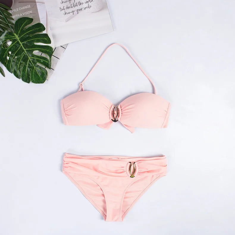 New Sexy Bikinis Swimsuits Women Swimwear Push Up For Female Beach Swimming Wear Bathing Suits Brazilian Bikini Set Pool Bather