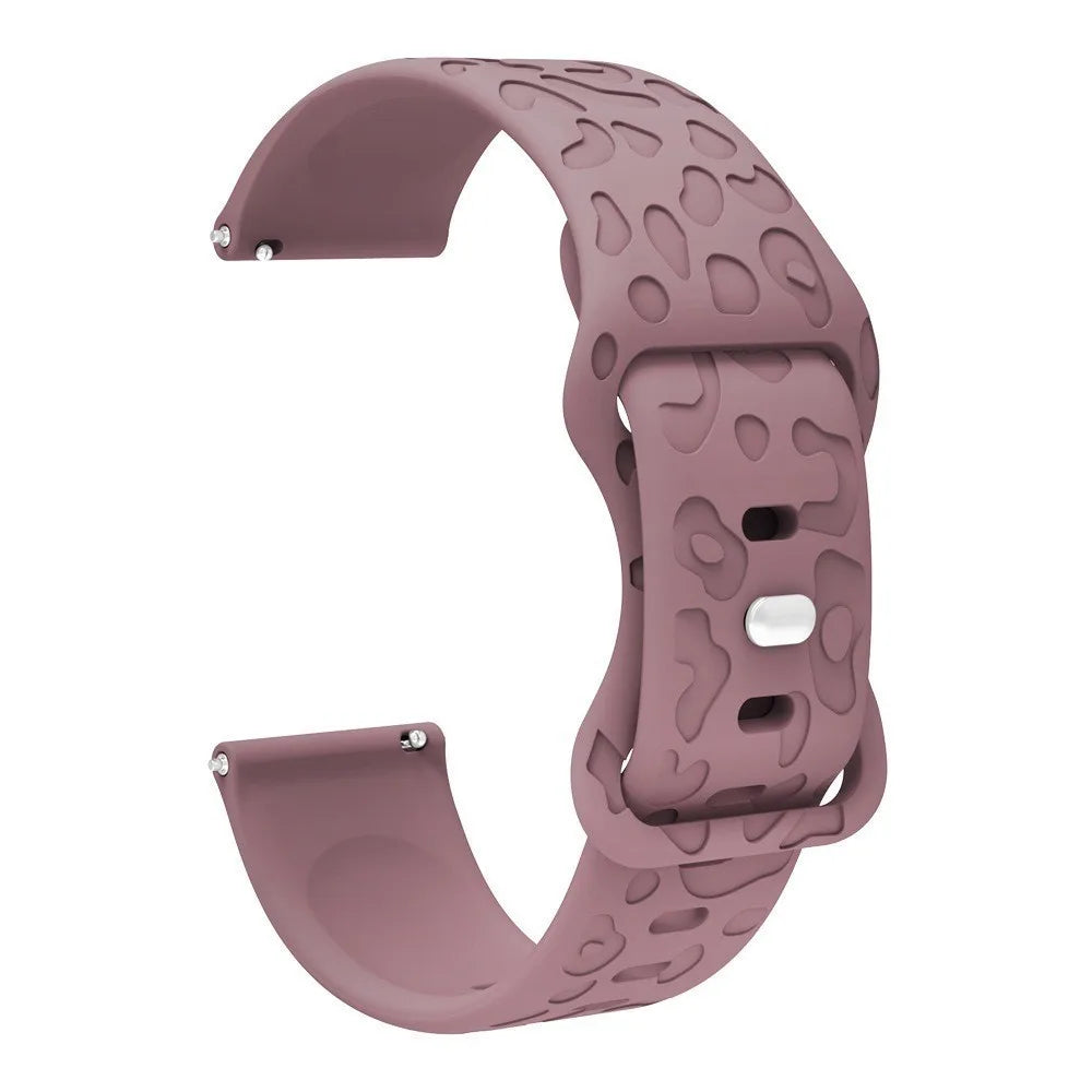 18mm 20mm 22mm Silicone Strap For Garmin Forerunner 265 255 255S 265S 245 245M 645 645M 55 158 165 Smart Watch Engraved Band