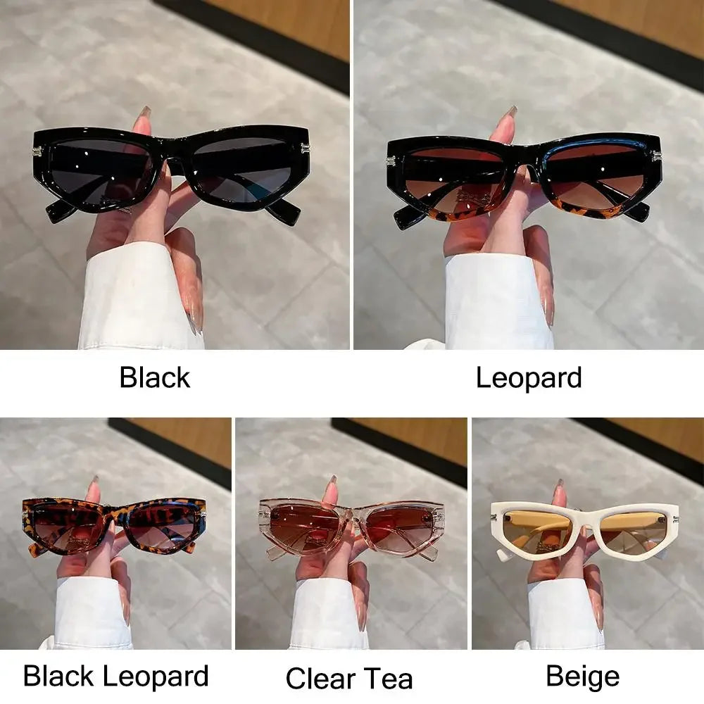 KAMMPT Vintage Cat Eye Sunglasses Men Women New in Fashion Irregular Gradient Eyewear Shades Luxury Brand Designer Sun Glasses