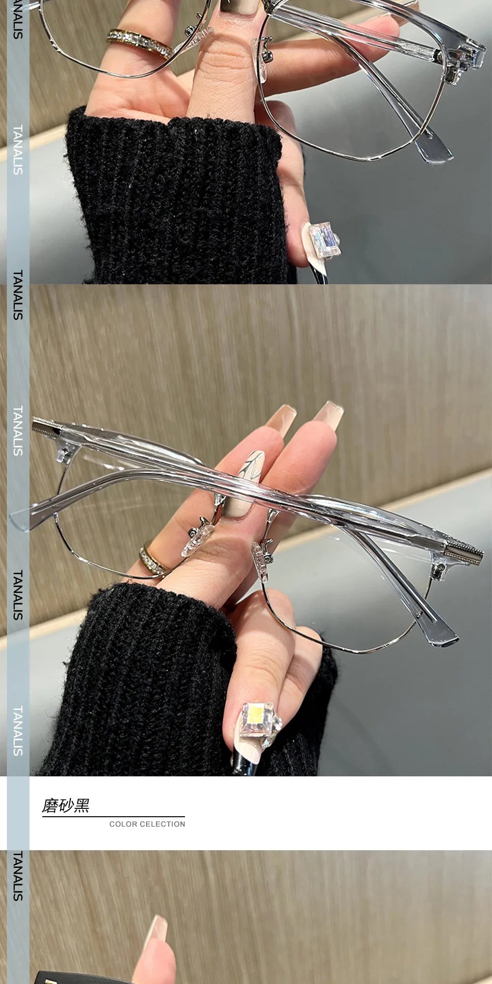 Half Frame Myopia Glasses Fashion Shortsighted Eyeglasses Men Women Optical Goggles Diopter -1.0 To -6.0 Computers Glasses