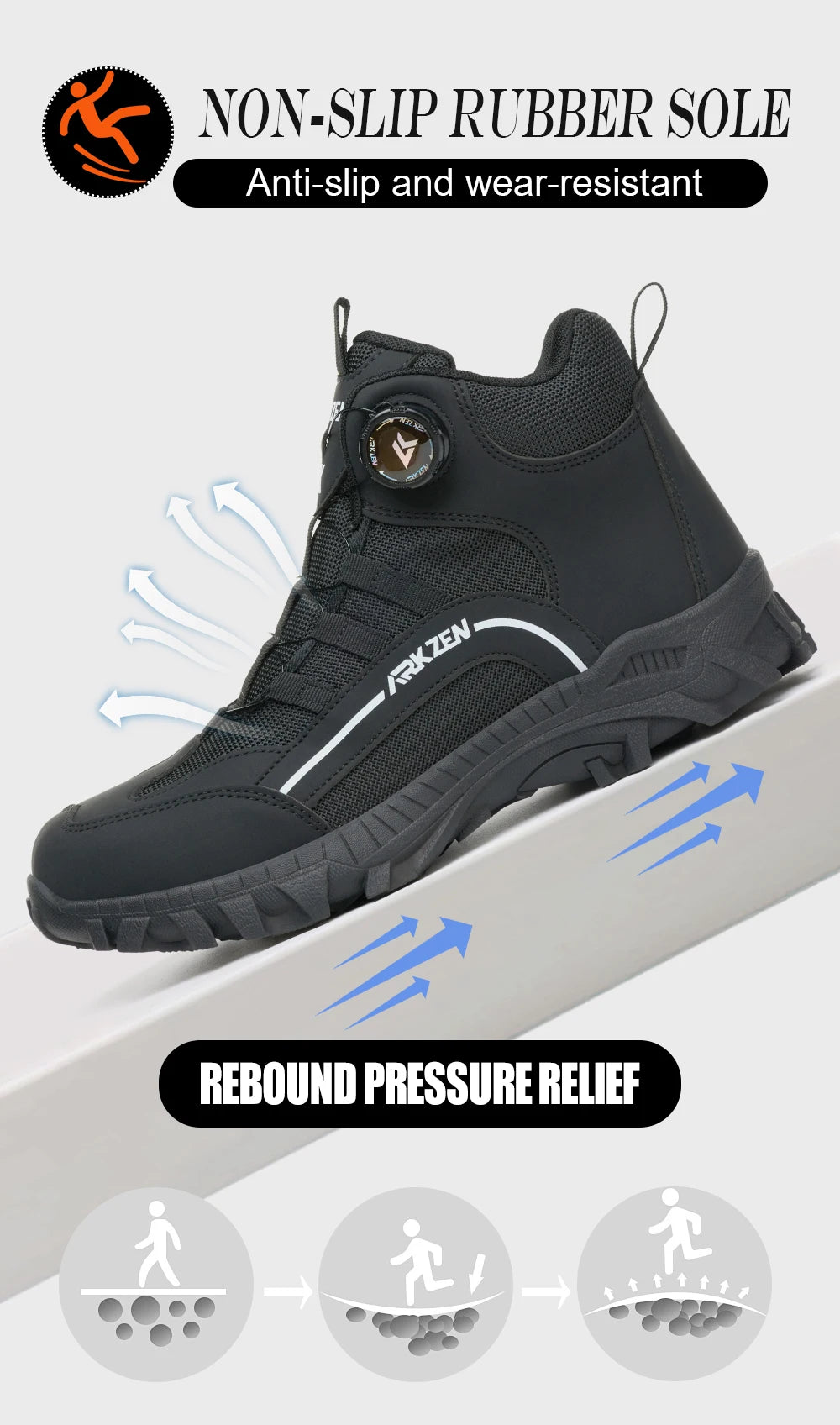 2026 Comfortable Lightweight Safe Boots Breathable Work Shoes For All Seasons High-Top Protective Boots