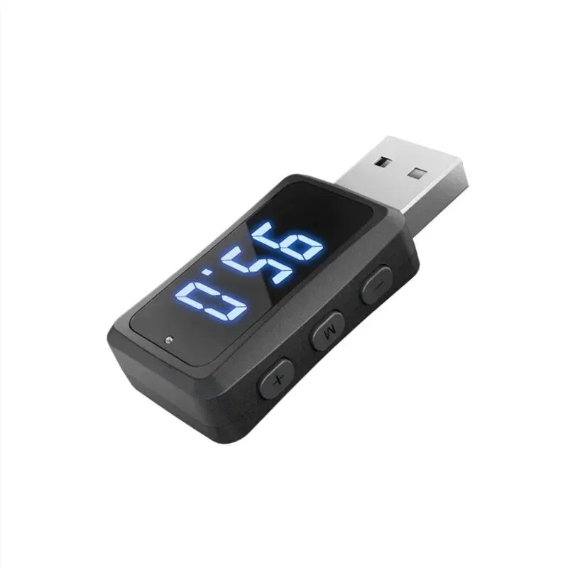 VIKEFON Bluetooth 5.3 Transmitter Receiver Handsfree Call Mini USB Power Car Kit Auto Stereo Wireless Audio Adapter For Fm Radio