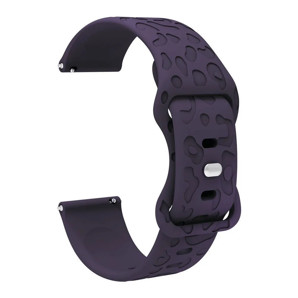 18mm 20mm 22mm Silicone Strap For Garmin Forerunner 265 255 255S 265S 245 245M 645 645M 55 158 165 Smart Watch Engraved Band