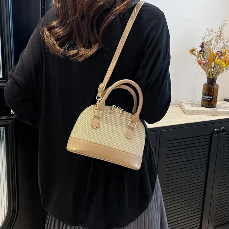 Women Shell Crossbody Bag New Trendy Retro Shoulder Handbag Simple Stylish Casual Commuter Purse Lady Bolsa Feminina Сумка
