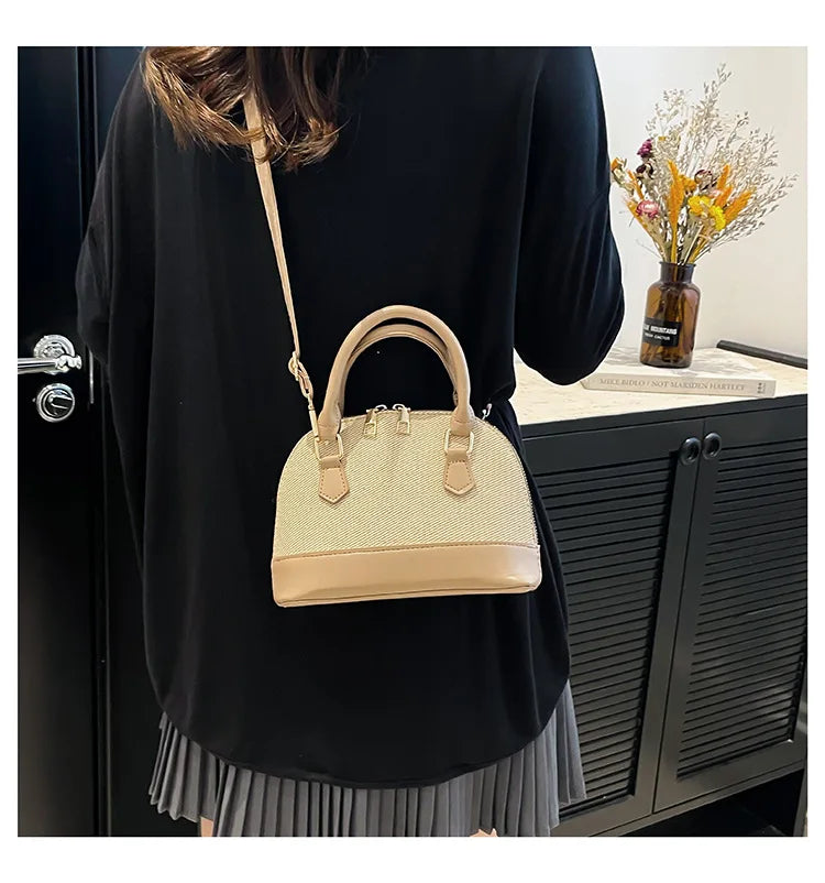 Women Shell Crossbody Bag New Trendy Retro Shoulder Handbag Simple Stylish Casual Commuter Purse Lady Bolsa Feminina Сумка