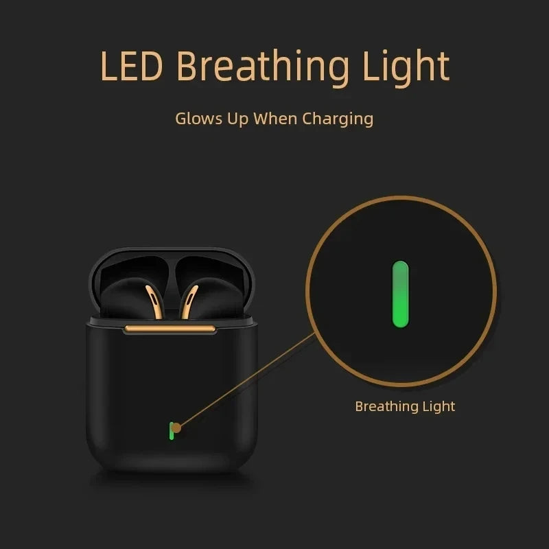 J18wireless Bluetooth earphones HiFI in ear stereo microphone waterproof noisecancelling sports earphones suitable for Xiaomi ..