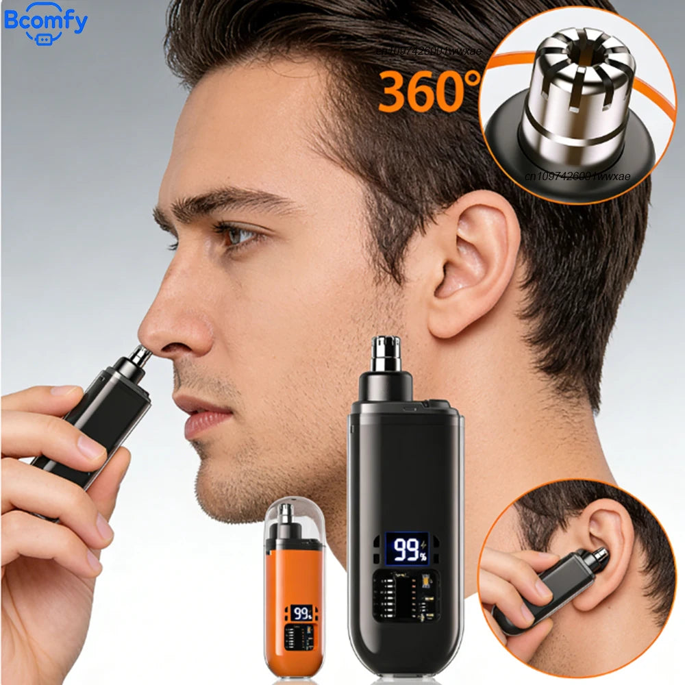 Mini Electric Nose Hair Trimmer for Men Rechargeable Portable Beard Eyebrow Grooming Tool Nose And Ear Hair Remover
