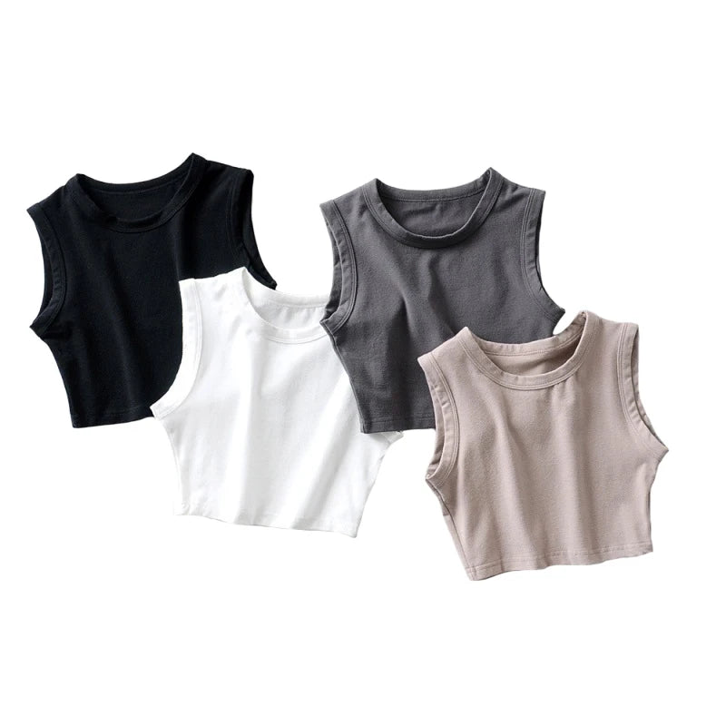 summer vintage white crop tops women biker black punk sexy tank top streetwear cropped sleeveless top