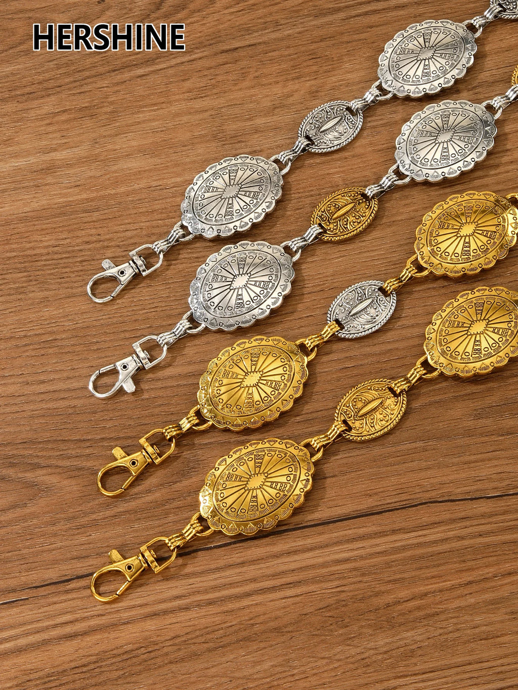 HERSHINE 1-piece women's vintage metal waist chain set, an elegant dress accessory with a bohemian style，spring，summer，Christmas