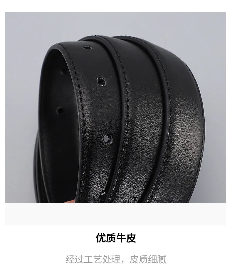 Ladies' vintage square-buckle leather belt; versatile dress belt for women; simple waist belt for women's suits; vintage