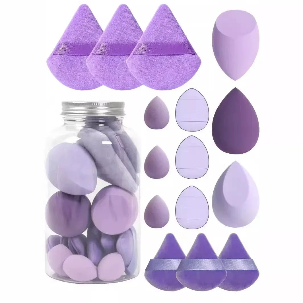 12/15Pcs Makeup Sponge Cosmetic Puff Foundation Sponges Blender Beauty Powder Puffs Women Make Up Accessories Makeup  Tools