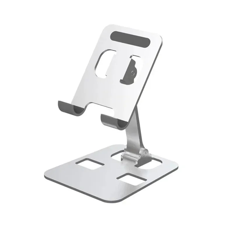 Fashion Universal Foldable Desk Phone Holder Mount Stand For iPhone 12-17 Mobile Phone Holder Tablet Desktop Metal Holder