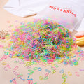 1000 Girls Colourful Disposable Rubber Band Hair Ties Headband Children Ponytail Holder Bands Kids Hair Accessories