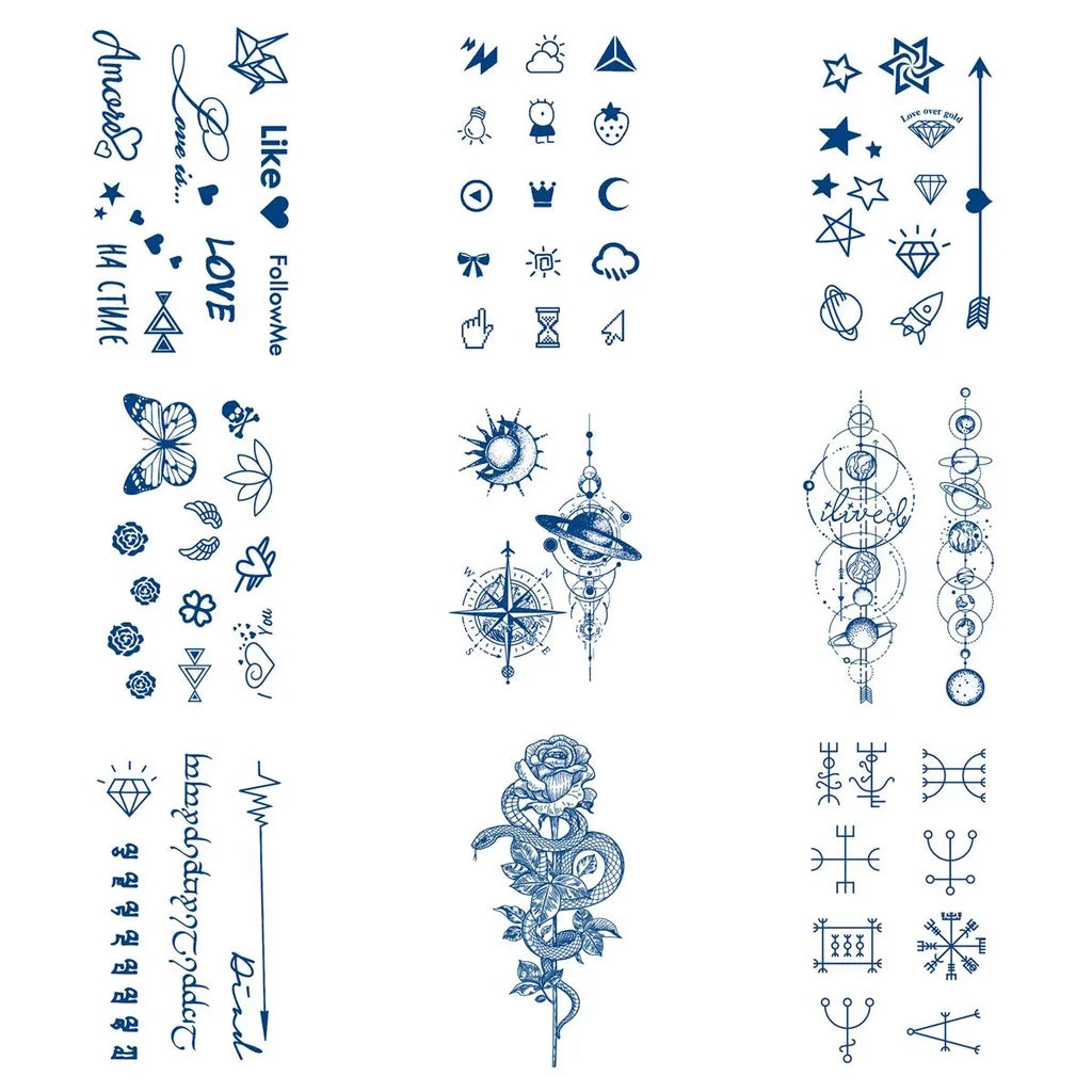 【MEET Magic Tattoo】 10cm x 15cm  Lasts To 15 Days Magic Tattoo Waterproof Temporary Tattoo Sticker