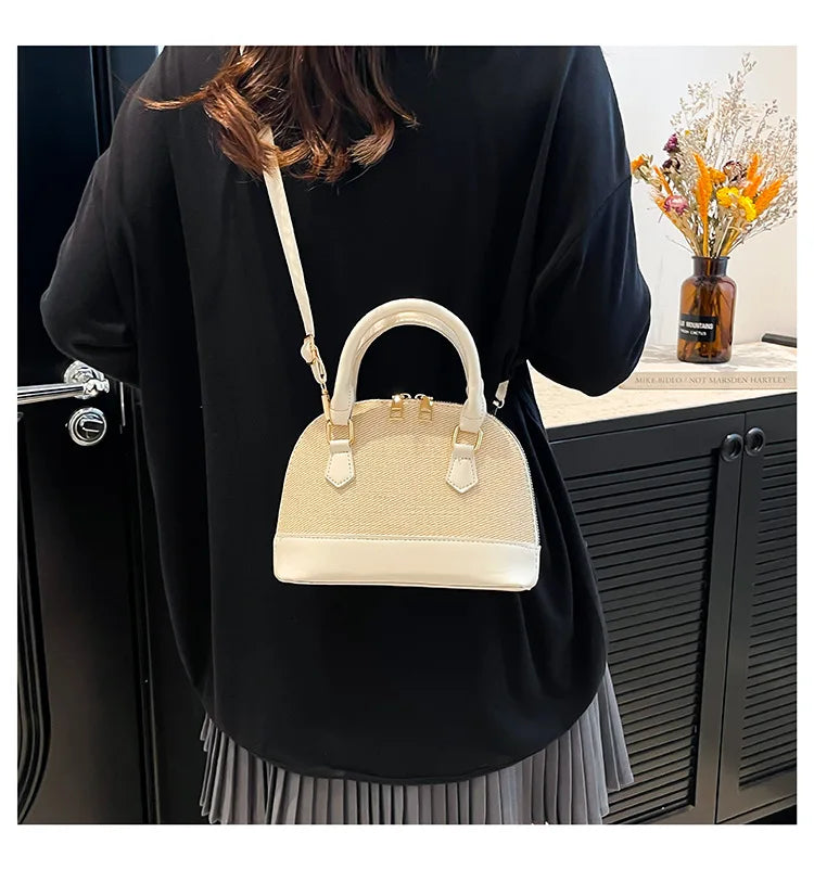 Women Shell Crossbody Bag New Trendy Retro Shoulder Handbag Simple Stylish Casual Commuter Purse Lady Bolsa Feminina Сумка