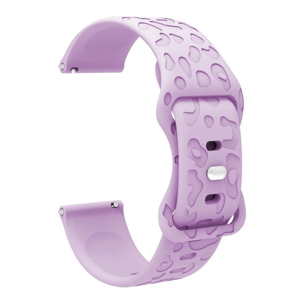 18mm 20mm 22mm Silicone Strap For Garmin Forerunner 265 255 255S 265S 245 245M 645 645M 55 158 165 Smart Watch Engraved Band