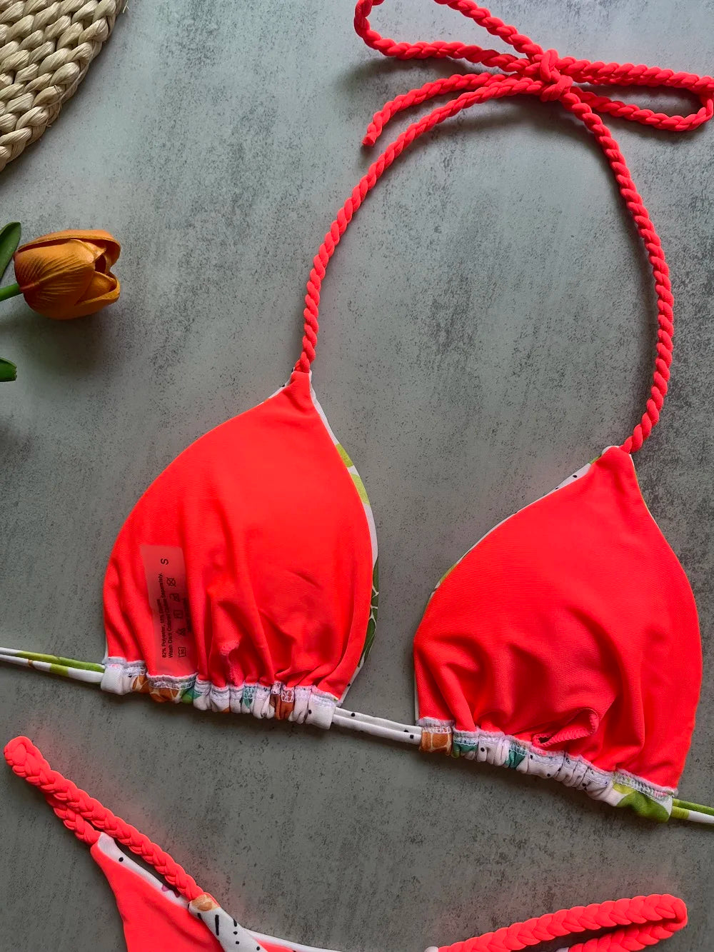 Sexy Triangle Bikini Push Up Brazilian Swimwear Women Printed Bikinis Padded Swimsuit Thong Bathing Suit Maillot De Bain Femme