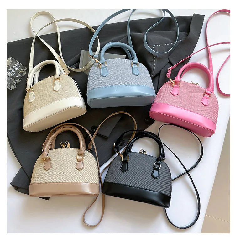 Women Shell Crossbody Bag New Trendy Retro Shoulder Handbag Simple Stylish Casual Commuter Purse Lady Bolsa Feminina Сумка